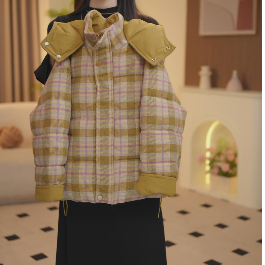 女童秋冬装加厚假两件外套2025新款儿童洋气女孩加棉上衣--Y6007