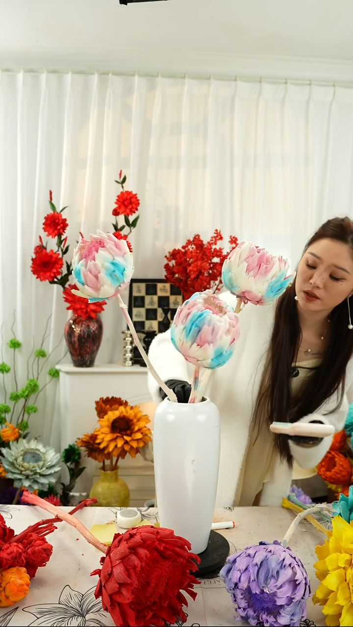 永生洋蓟霸王花3个头叶片微瑕【冰激凌】A42