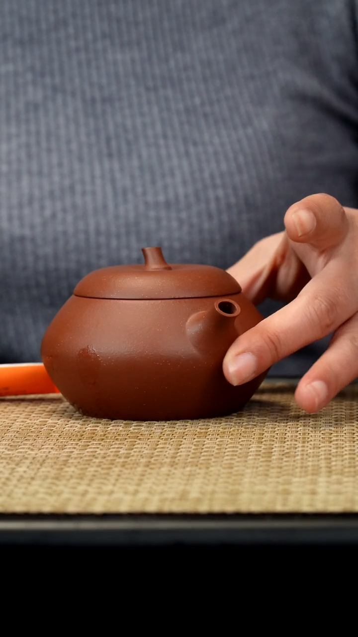 【闪购商品】紫砂茶壶底槽清匏瓜160c