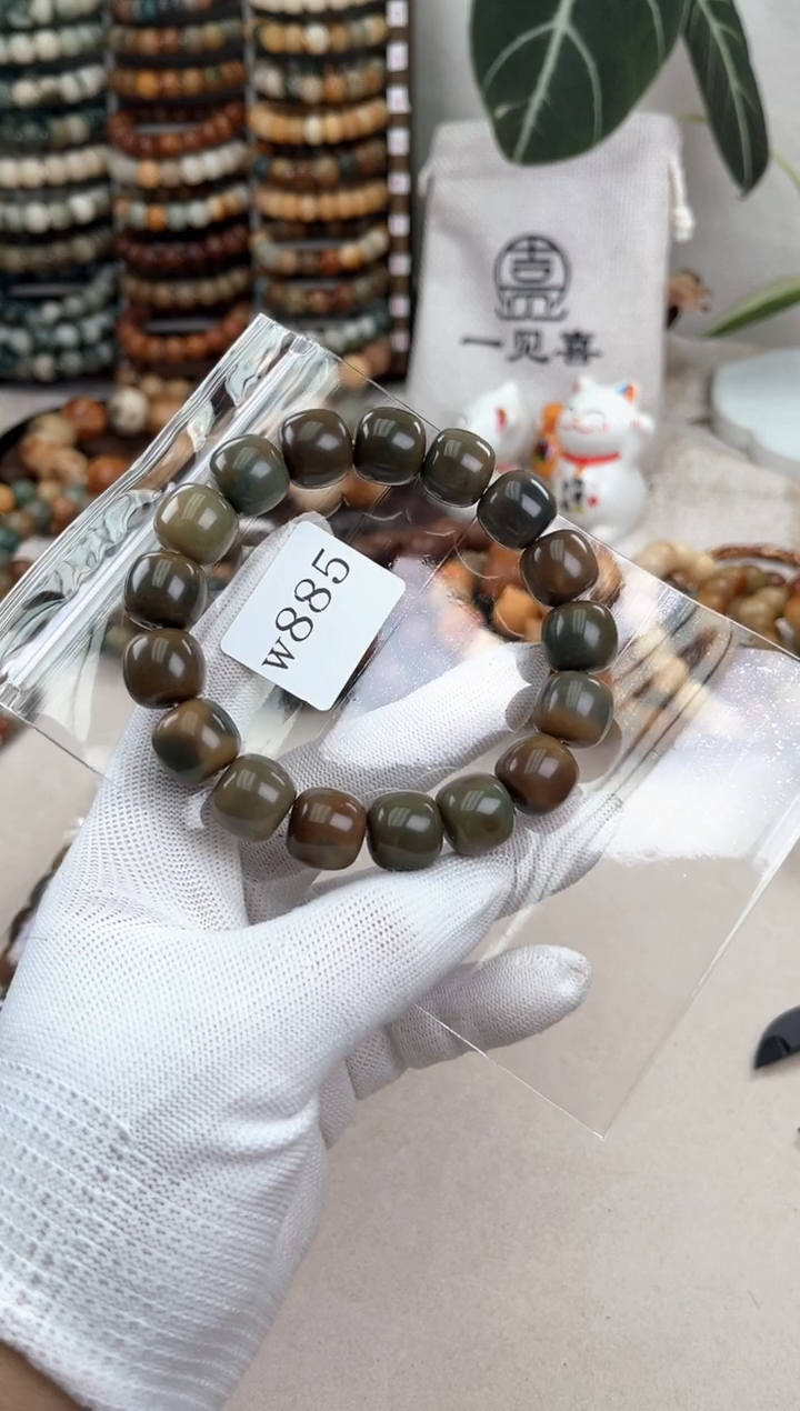 菩提根/象牙果吊坠w885卡15 干磨猪油膏