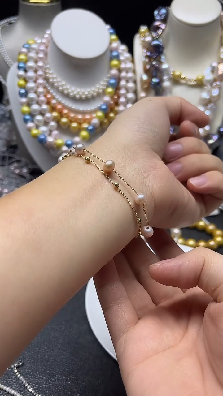 颈饰未镶嵌淡水珍珠手链