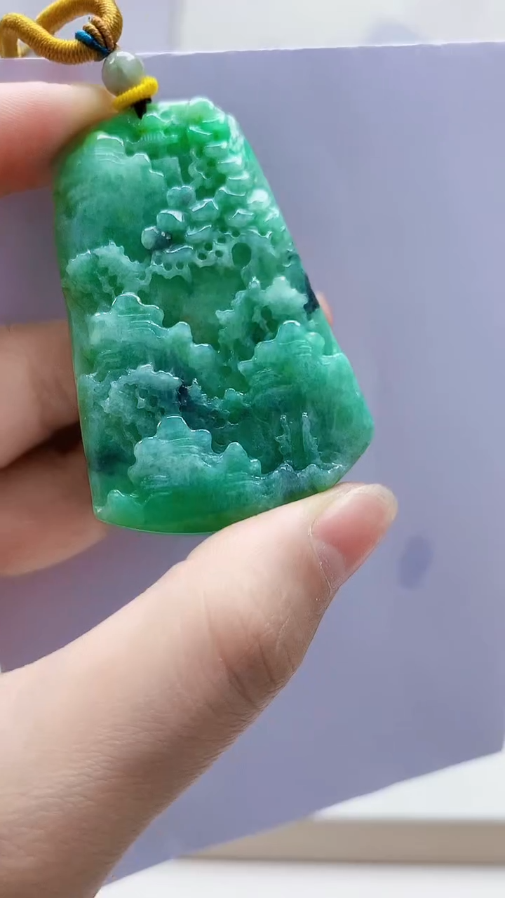 未镶嵌定制翡翠5145lr-毛货挂件109