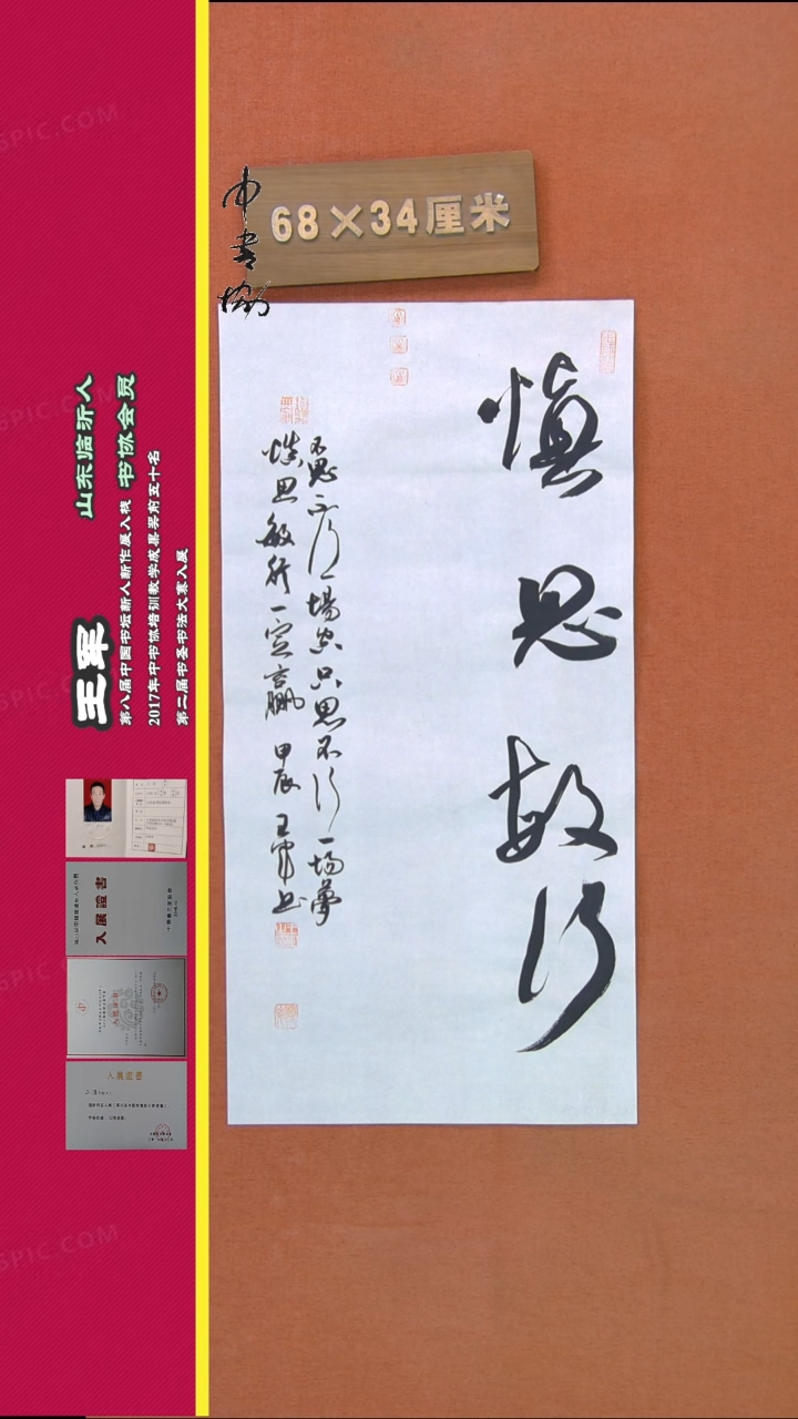 【闪购商品】书法164王军书法作品