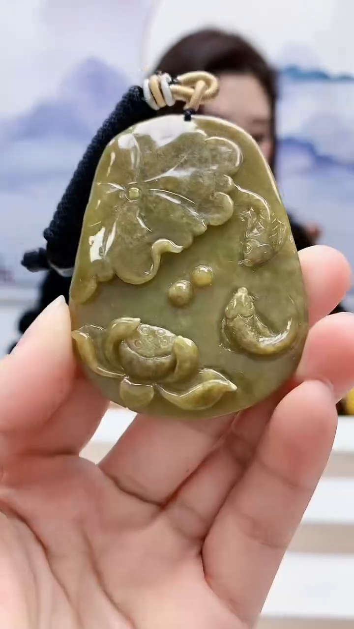 未镶嵌定制翡翠4829lr-毛货挂件20