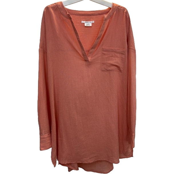 0063款舒适大版透气V领小衫