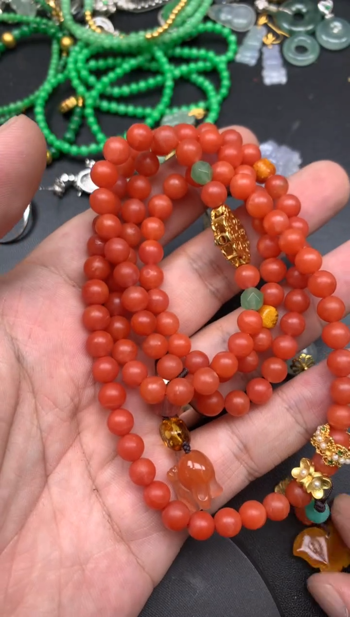 颈饰未镶嵌南红玛瑙鹏*妈景匠商品不退不换