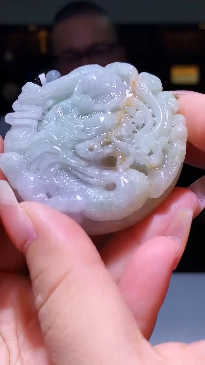 【闪购商品】定制翡翠未镶嵌1057xx-毛货挂件15