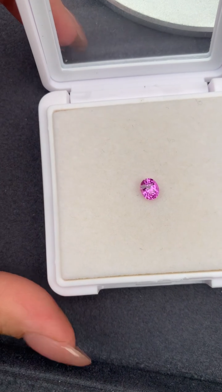 裸石彩色蓝宝石0.63ct 粉蓝宝石 定制 FE