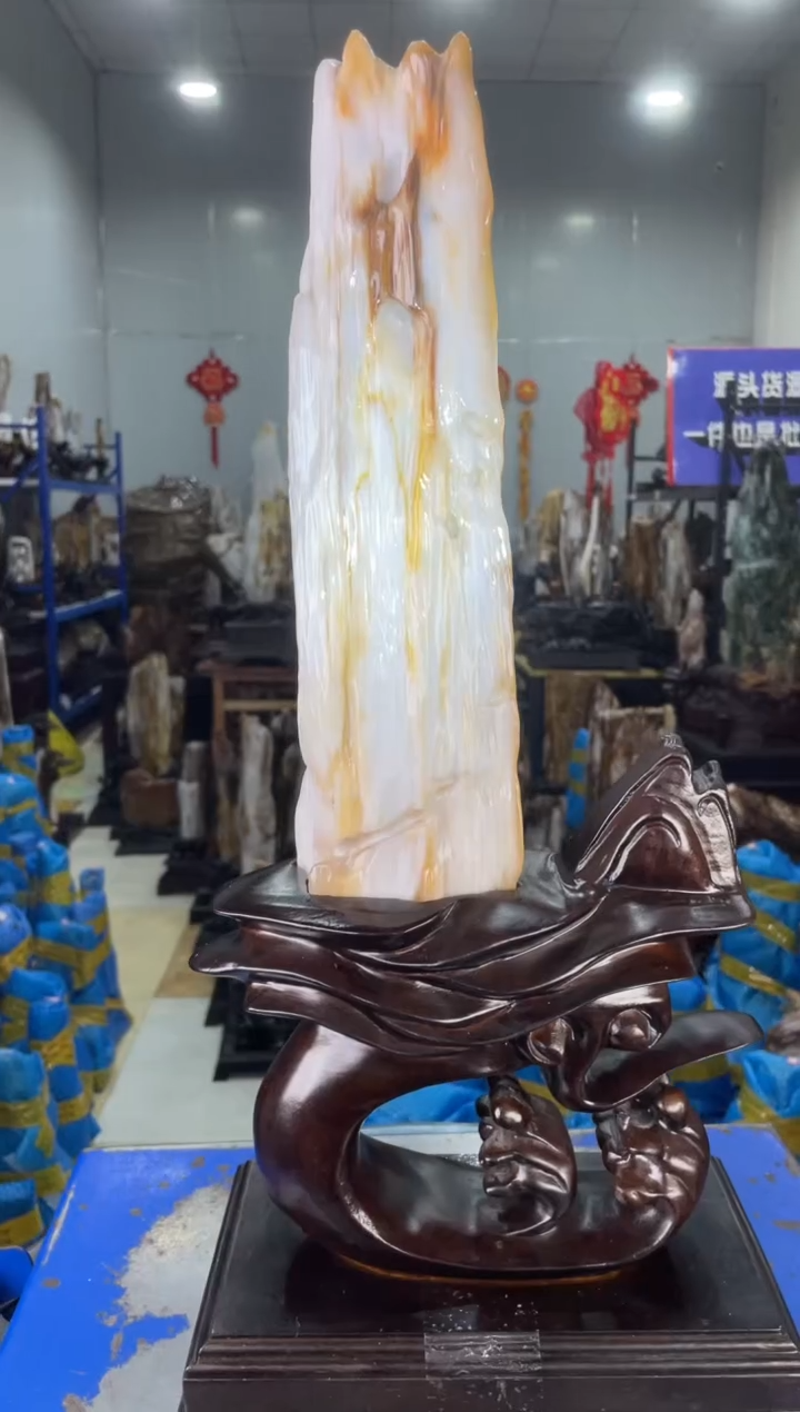 【闪购商品】硅化玉摆件未镶嵌157