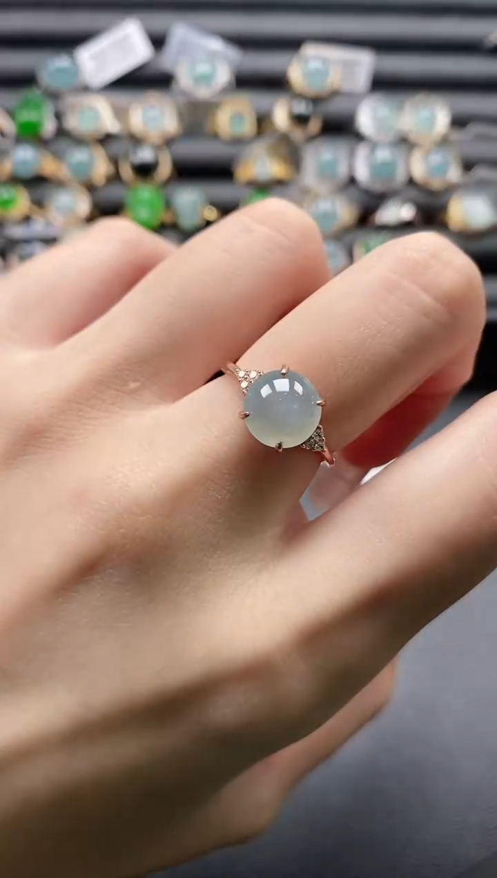 【闪购商品】翡翠戒指银S925镶嵌1111