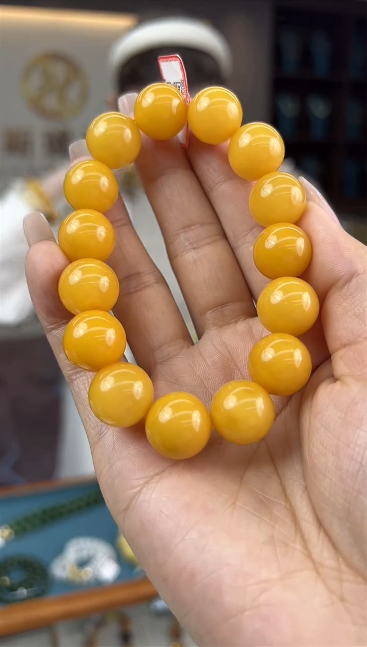 【闪购商品】琥珀手链未镶嵌445秒拍号