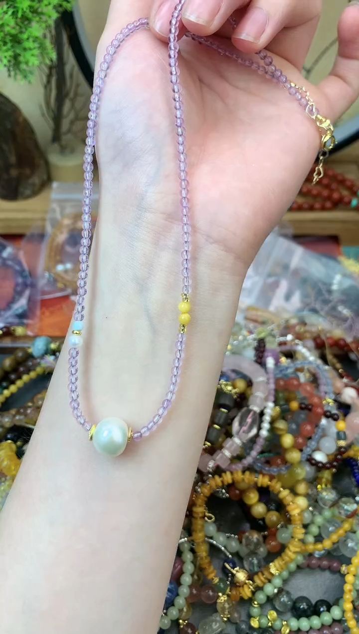 【闪购商品】紫晶颈饰未镶嵌434手串