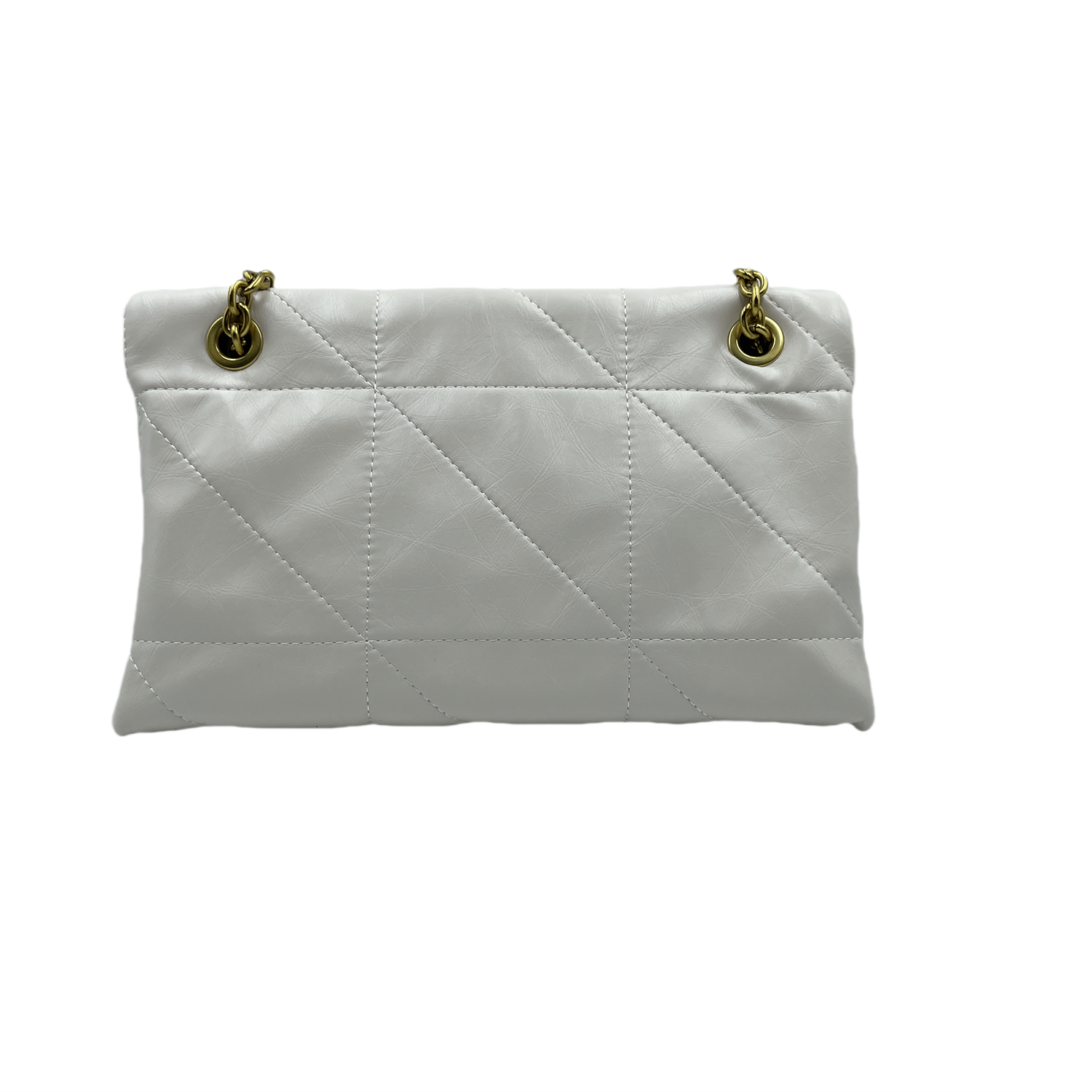 LQ-季节爆款-鸡爪纹真皮折叠-白色0070