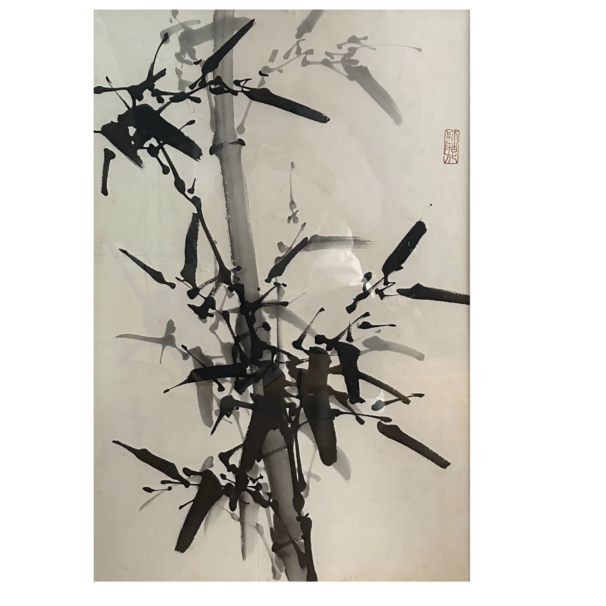 5-033 墨竹 尺寸45*68 框