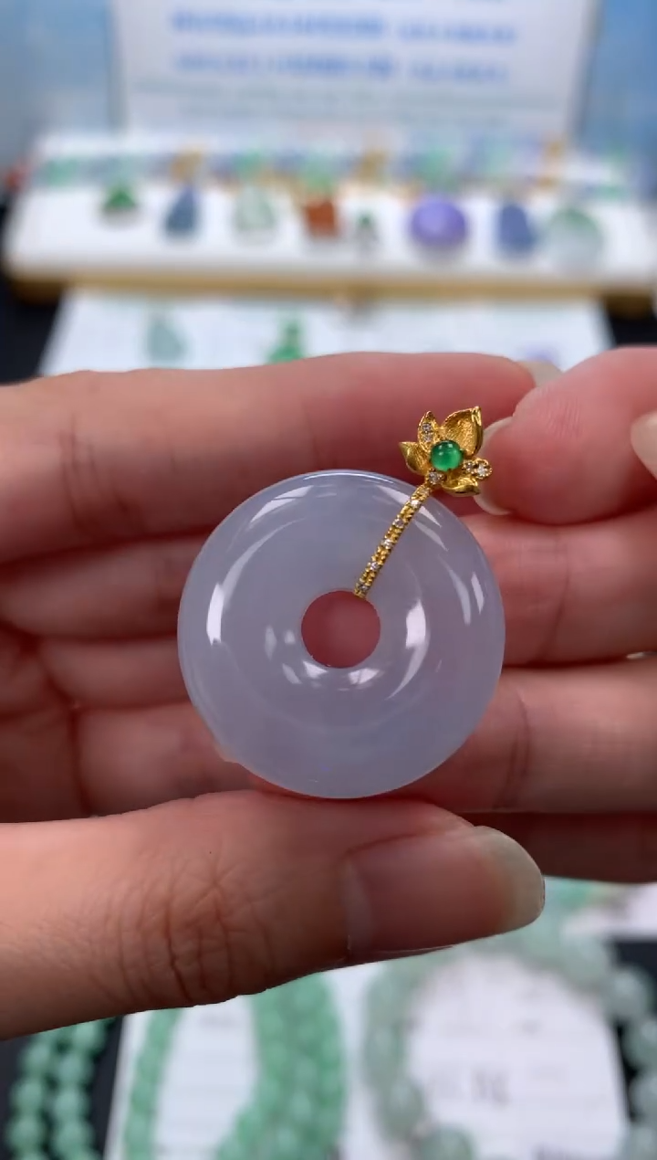 定制翡翠18K金镶嵌模式推广期48小时鉴赏期