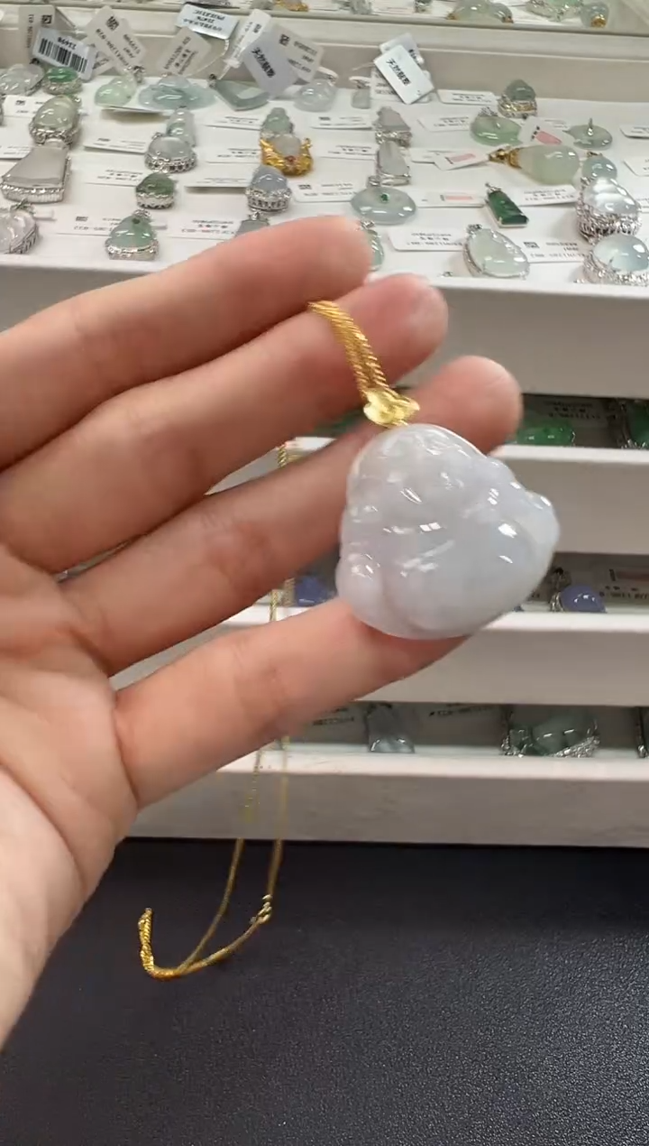 颈饰银S925镶嵌翡翠KYLL110703