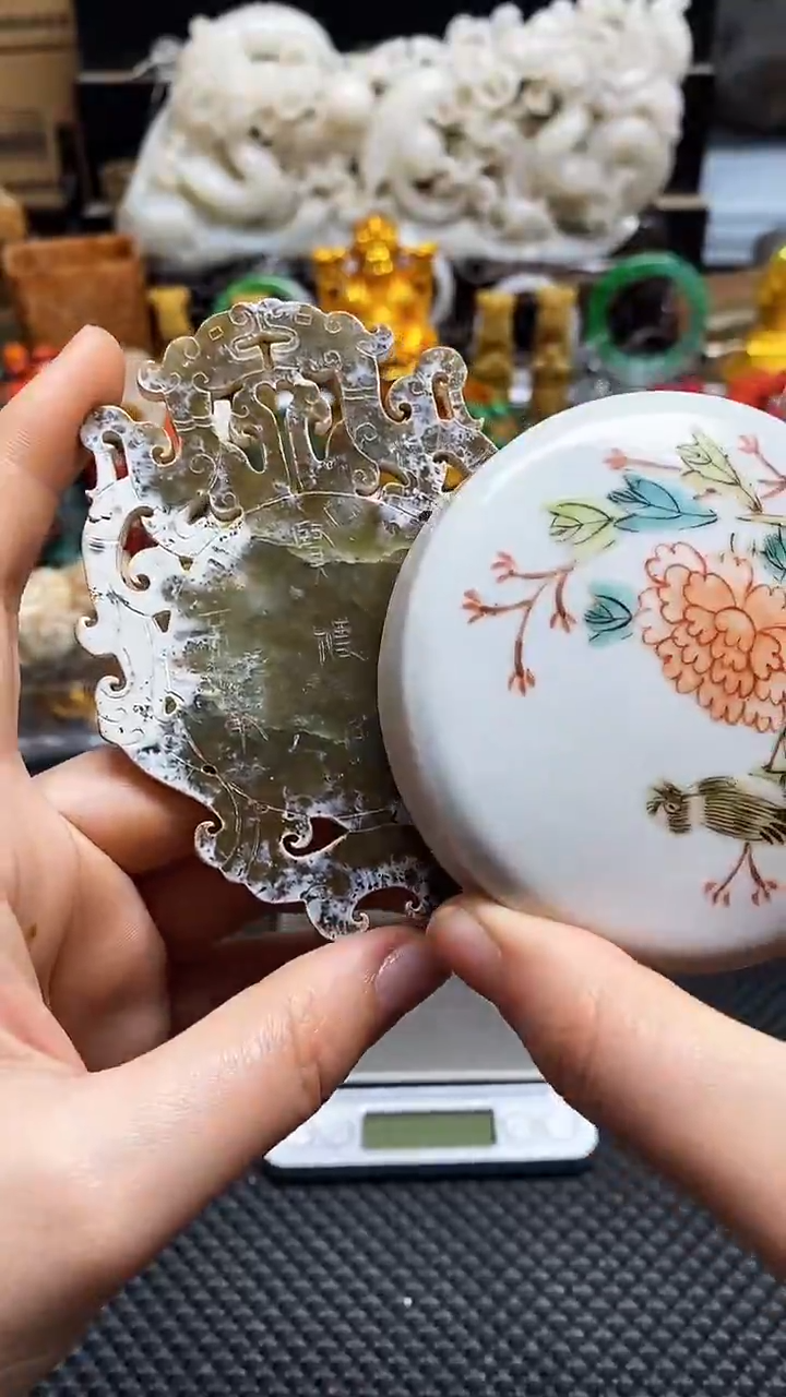 【闪购商品】瓷片瓷片瓷器 摆件1个