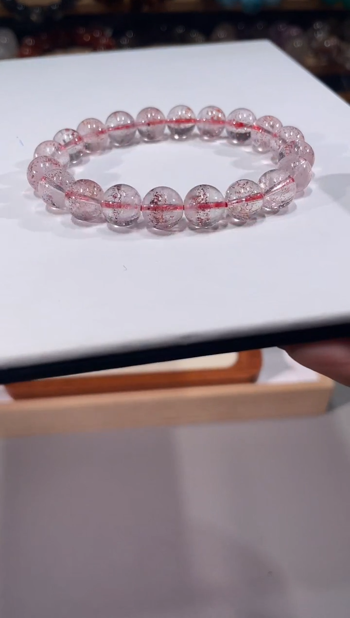 未镶嵌手链水晶418金草莓手链9+