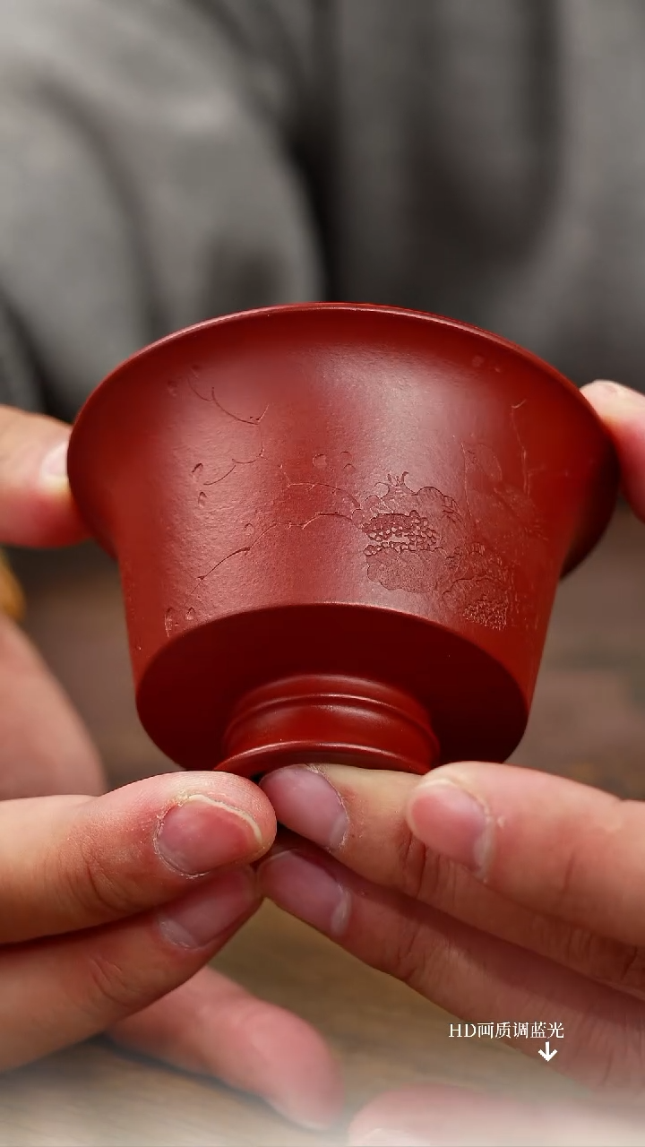 【闪购商品】紫砂茶壶朱泥马蹄杯