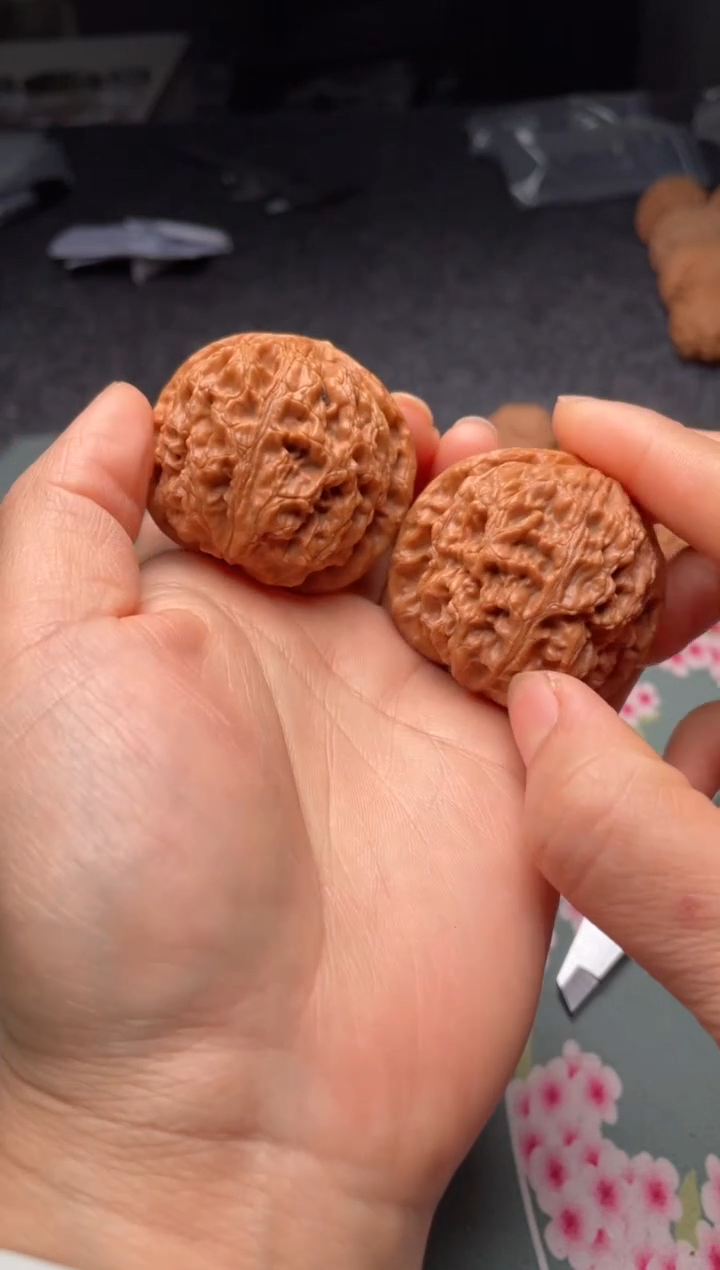 把件文玩核桃w273  水龙纹 45尺