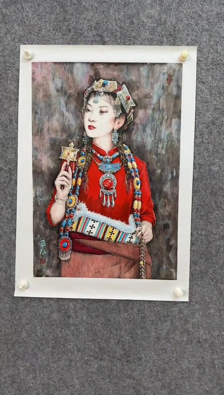 【闪购商品】国画ST-JCJ人物绘画作品