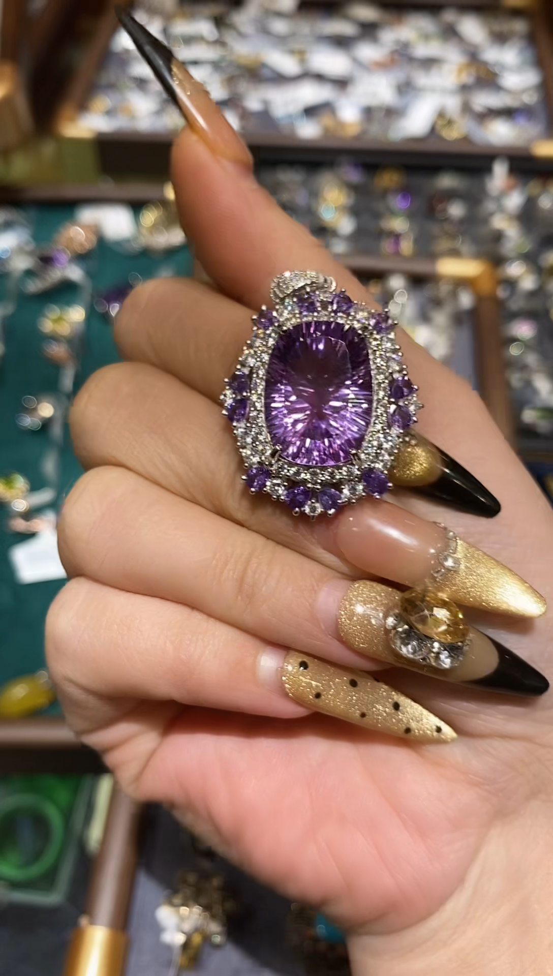 吊坠(不含链)银S925镶嵌紫晶楚楚珠宝中古甄选不退换