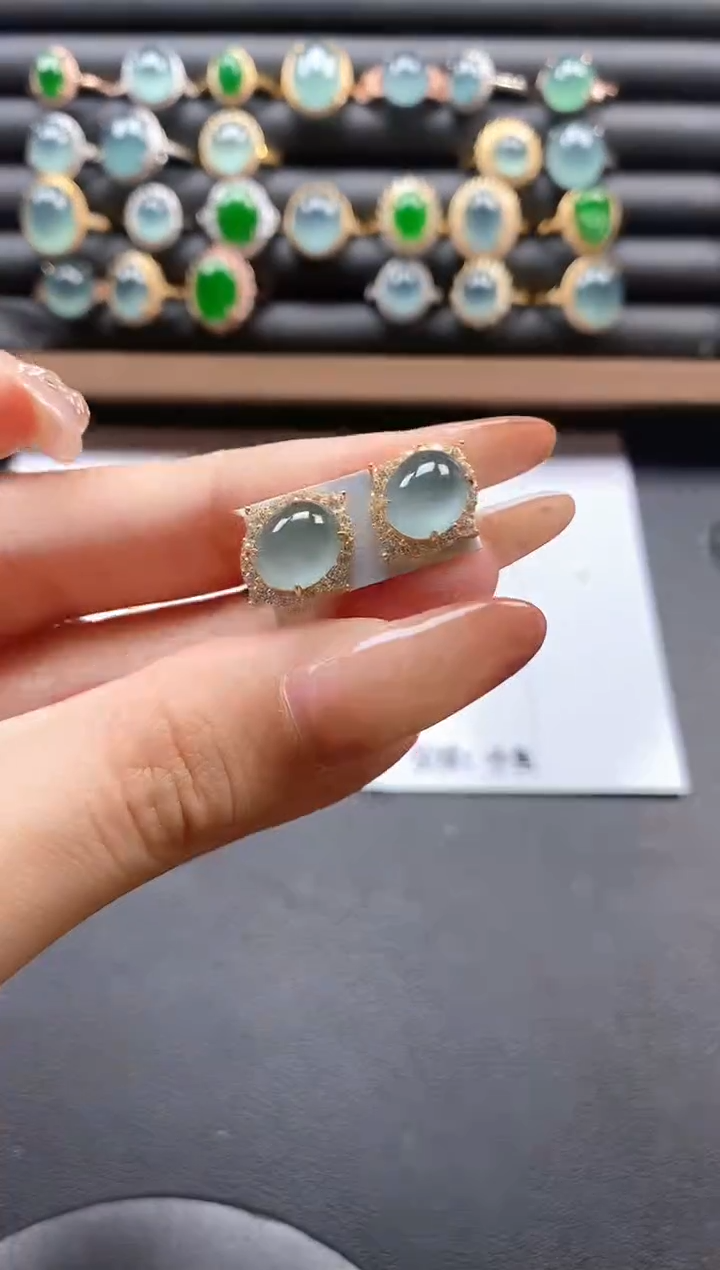 银S925镶嵌戒指翡翠51151