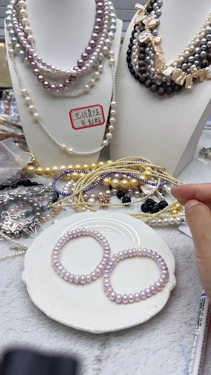 淡水珍珠未镶嵌套链37