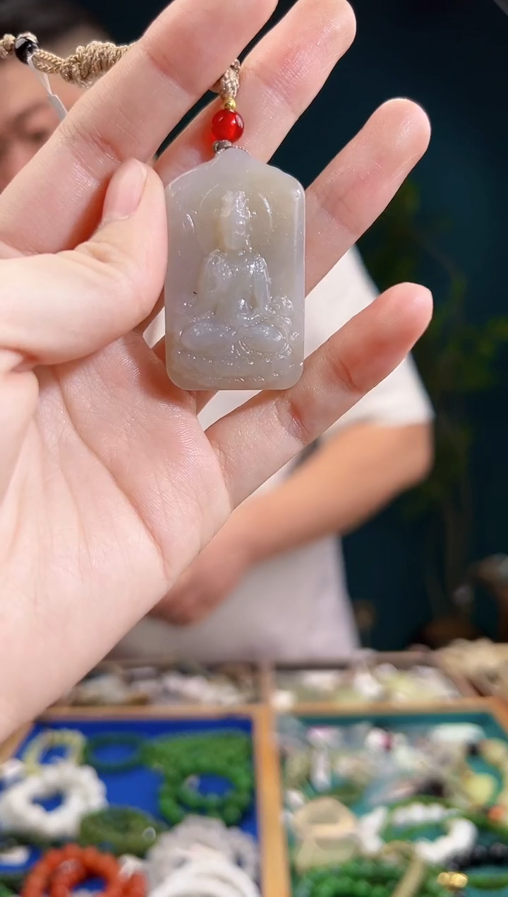 颈饰未镶嵌和田玉一物一证 拍一单发一个