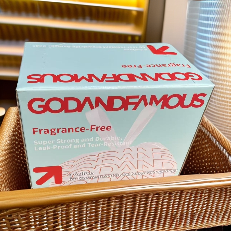 （券）G家时尚轻奢垃圾袋 5卷装 12个/卷 一次性家用手提3.0