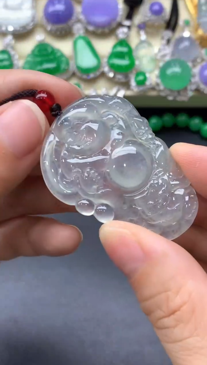 颈饰未镶嵌翡翠108-中国好珍宝