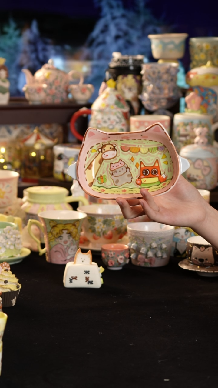 其他陶景德镇釉下彩手绘设计师款陶瓷