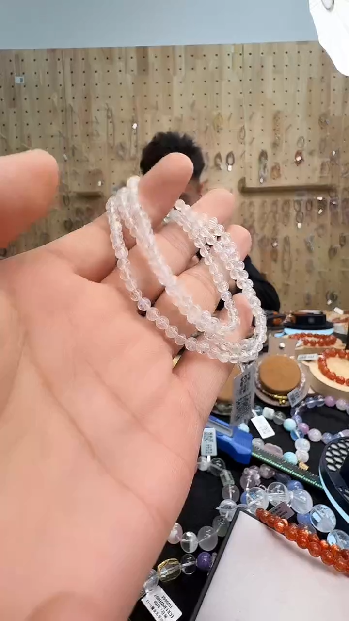 未镶嵌手链月光石小*瓜村1380 约4mm