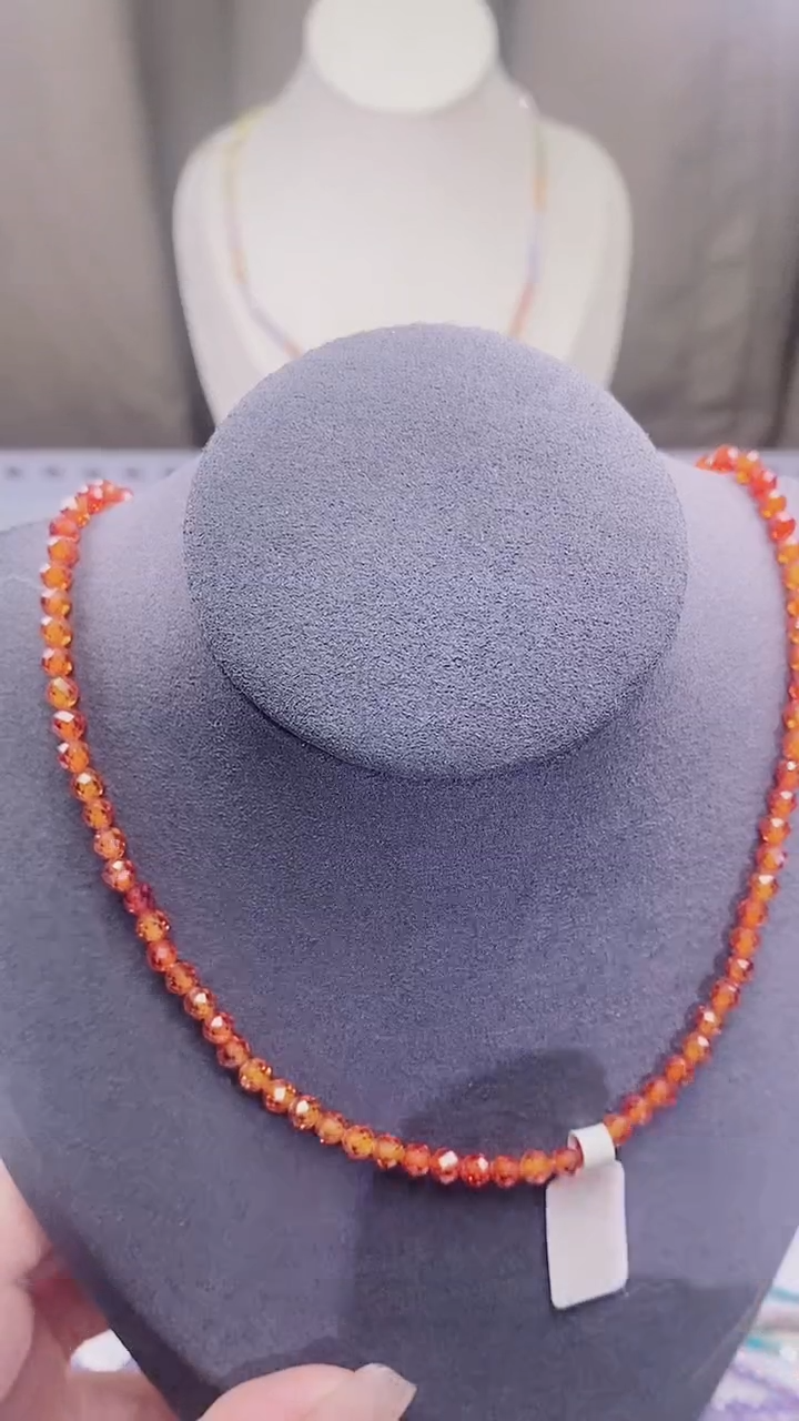 【闪购商品】石榴石（芬达石）项链14K金镶嵌诗颜甄选珠宝SYZB75