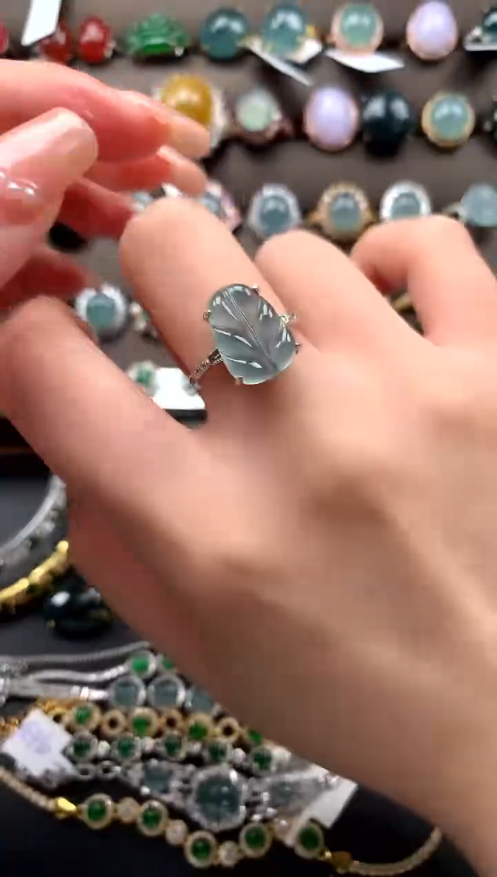 【闪购商品】翡翠戒指银S925镶嵌51241512