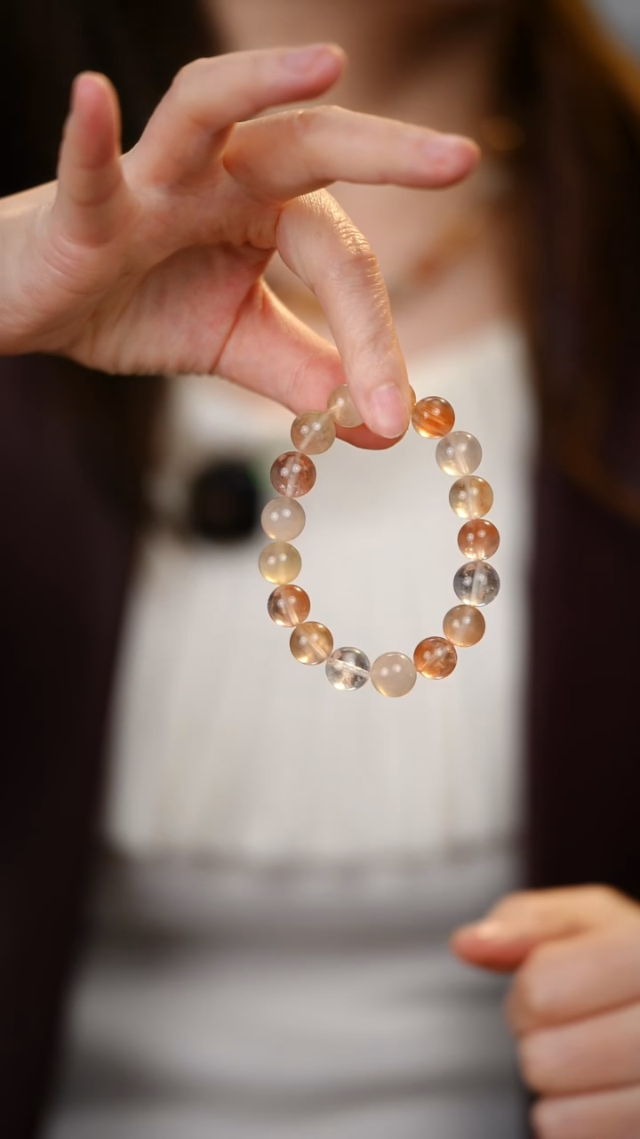 未镶嵌手串水晶兔毛