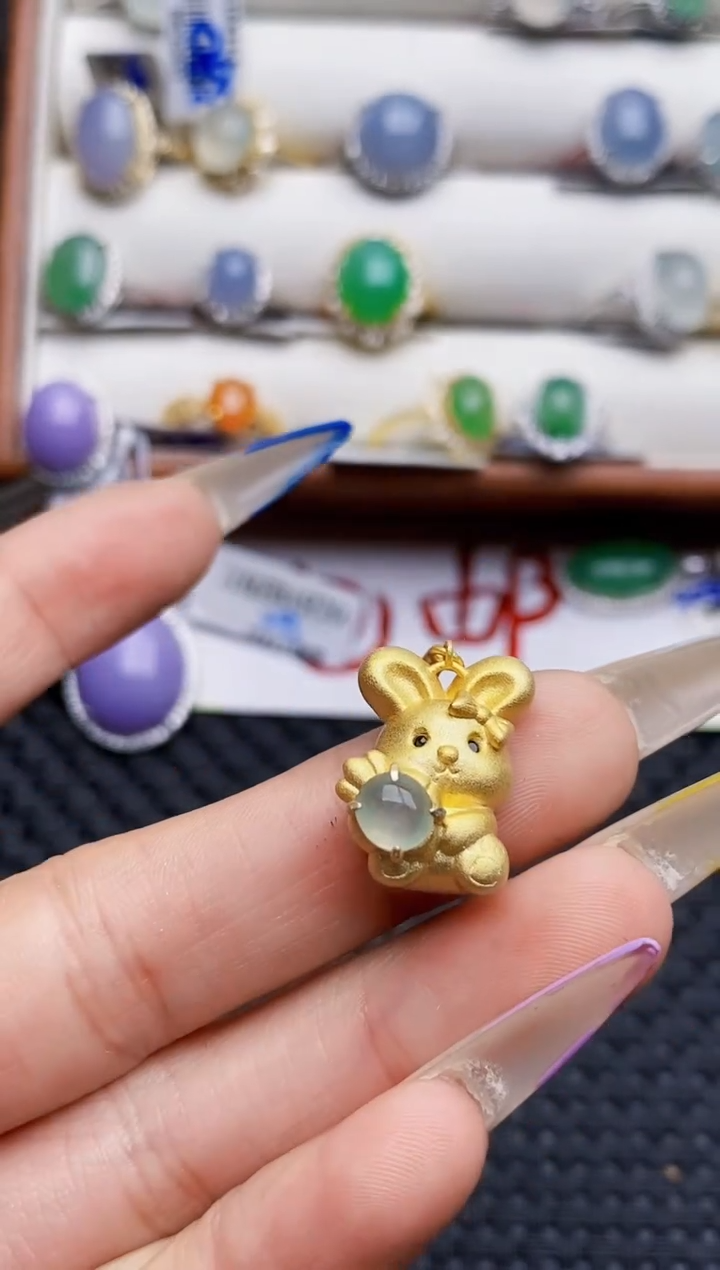 银S925镶嵌戒指翡翠52222