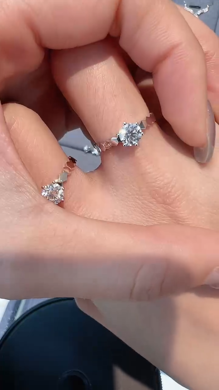 【闪购商品】钻石戒指/指环18K金镶嵌多样性发一