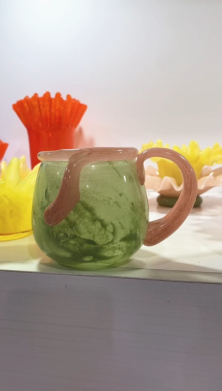 麦*慕忆家手作琉璃花瓶瑕疵
