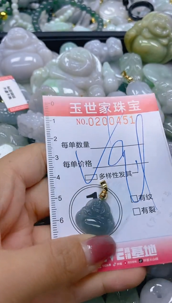 【闪购商品】翡翠颈饰未镶嵌闪购0200451多样性发其一