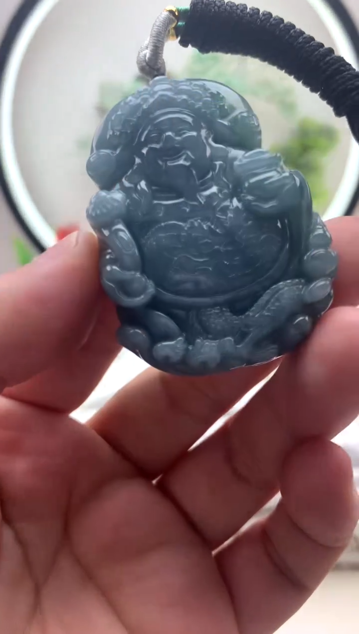 颈饰未镶嵌翡翠财神