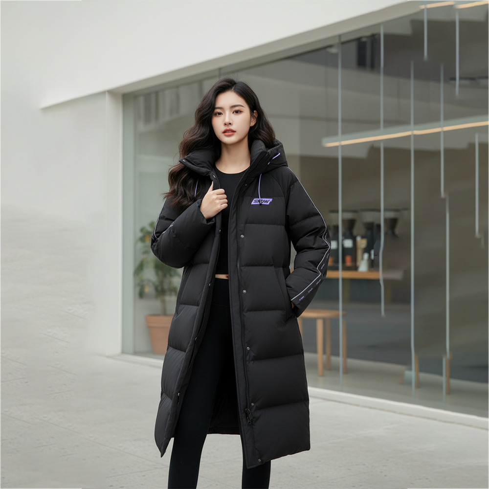 【鸭，双，拉，雪】2025秋冬新款洋气时尚百搭保暖长款HSD2301537