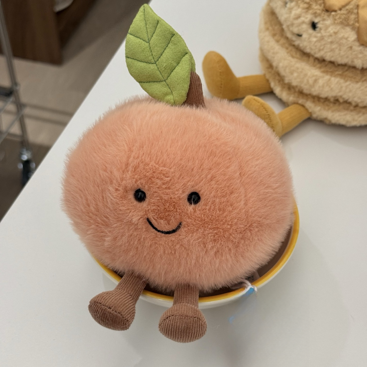 趣味水蜜桃樱桃柔软毛绒玩具安抚玩偶礼物可爱新品水果节日七夕