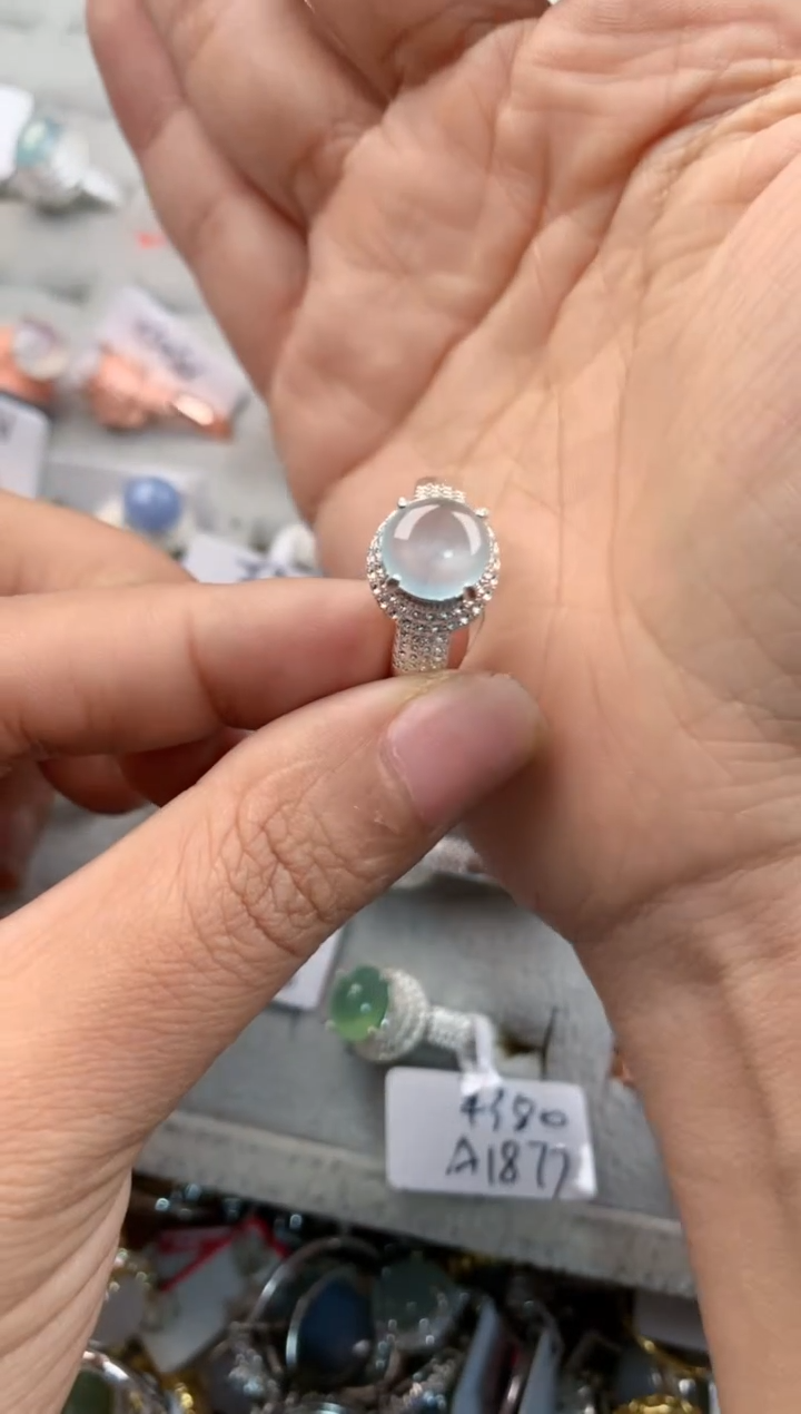 未镶嵌戒指翡翠我****哪1212---7