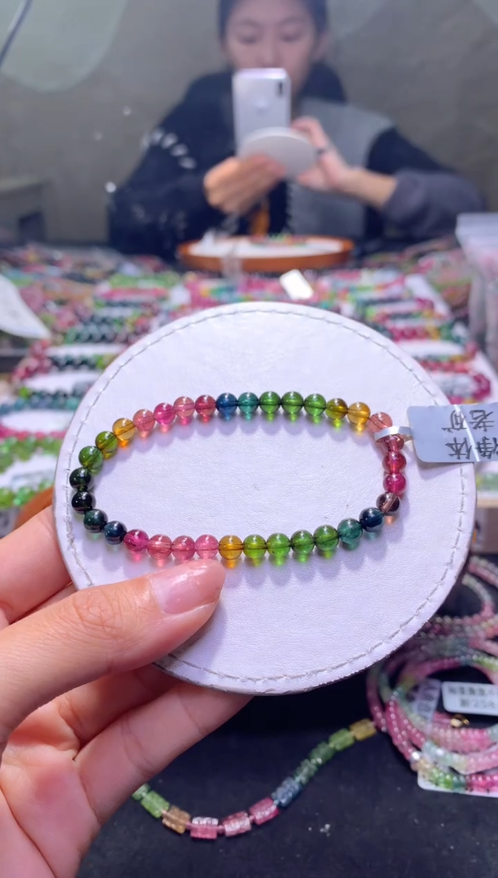 未镶嵌手串碧玺A71【天然碧玺】