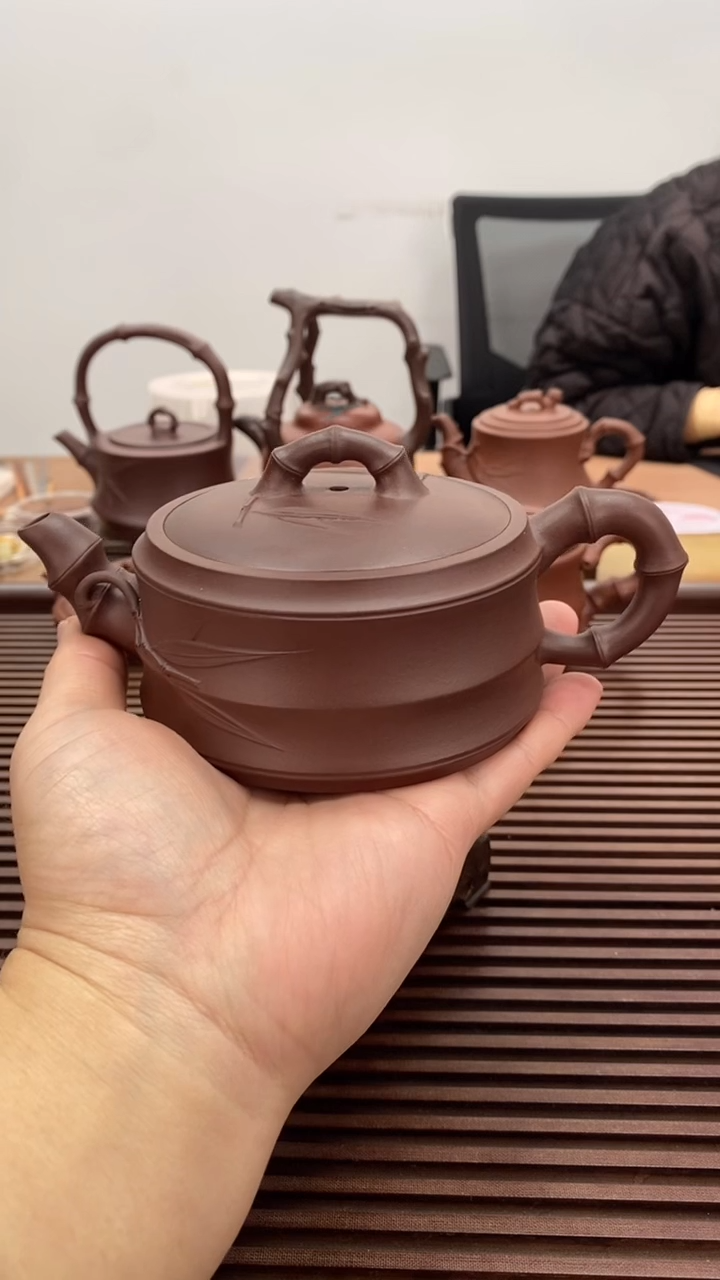 茶壶紫砂福利不退换230毫升宽口竹段