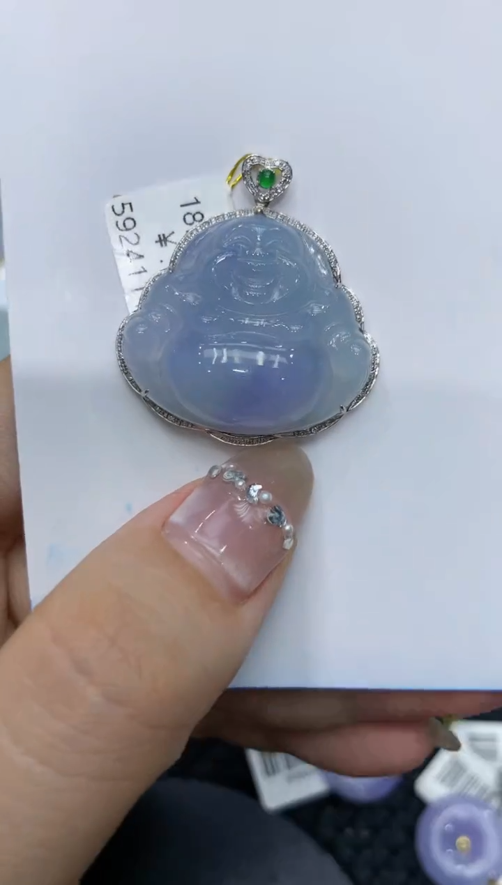 【闪购商品】翡翠颈饰18K金镶嵌222222222