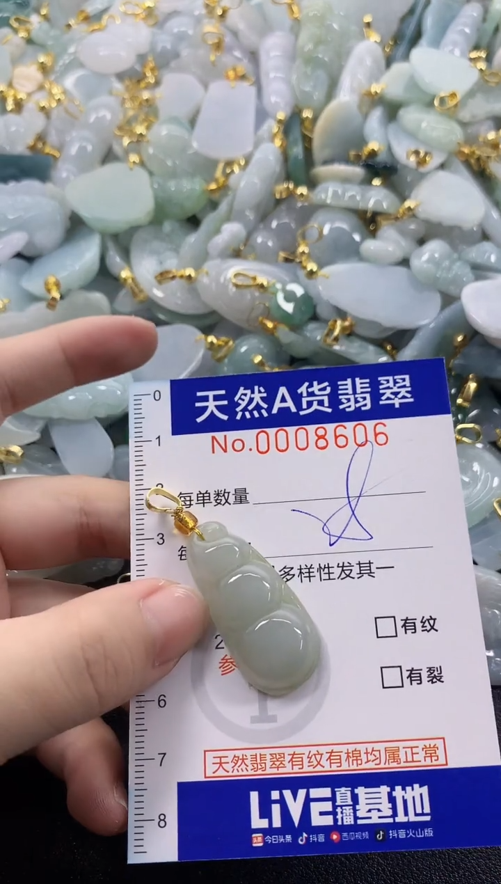 颈饰未镶嵌翡翠天然A货翡翠