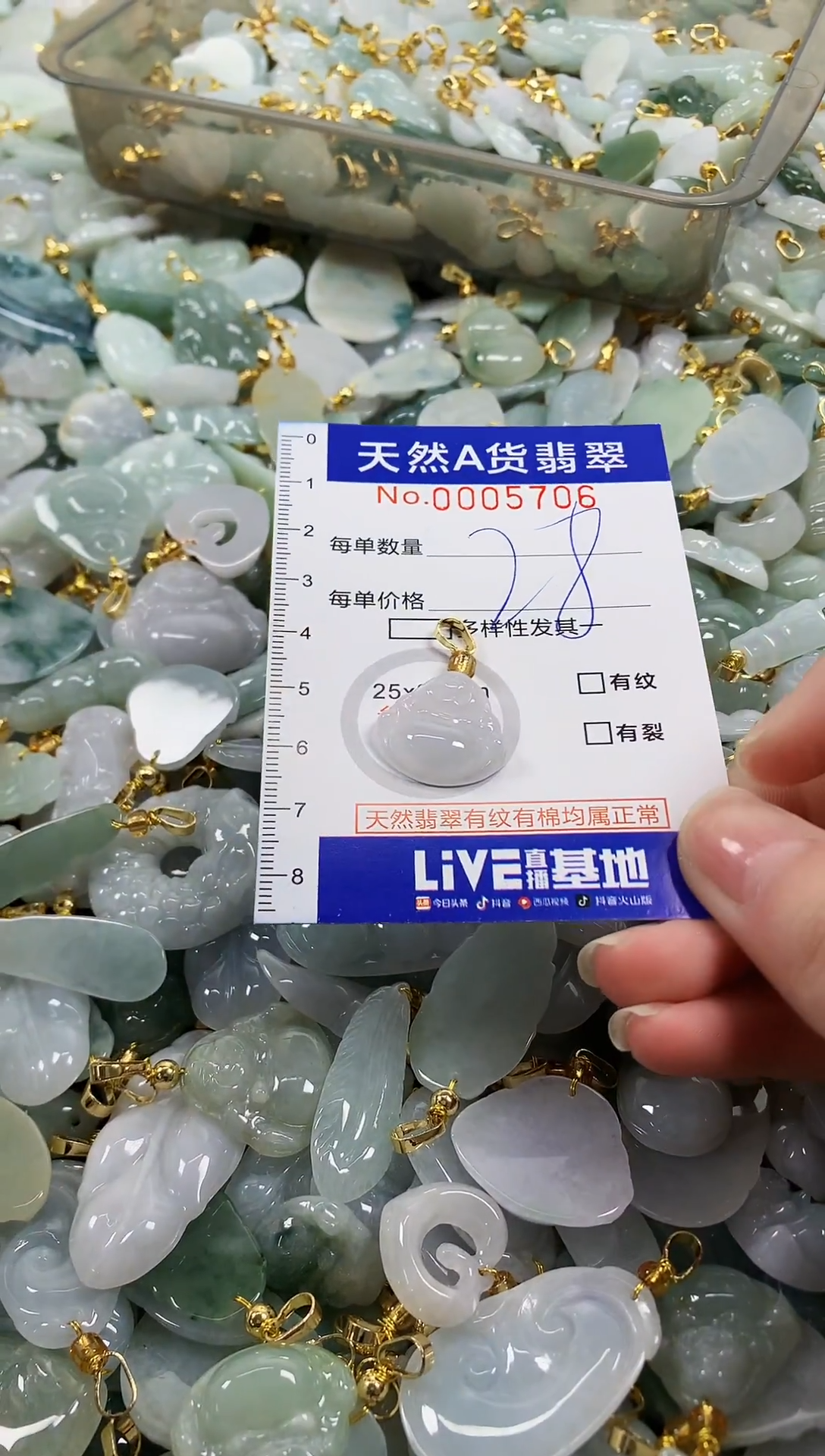 颈饰未镶嵌翡翠天然a货翡翠