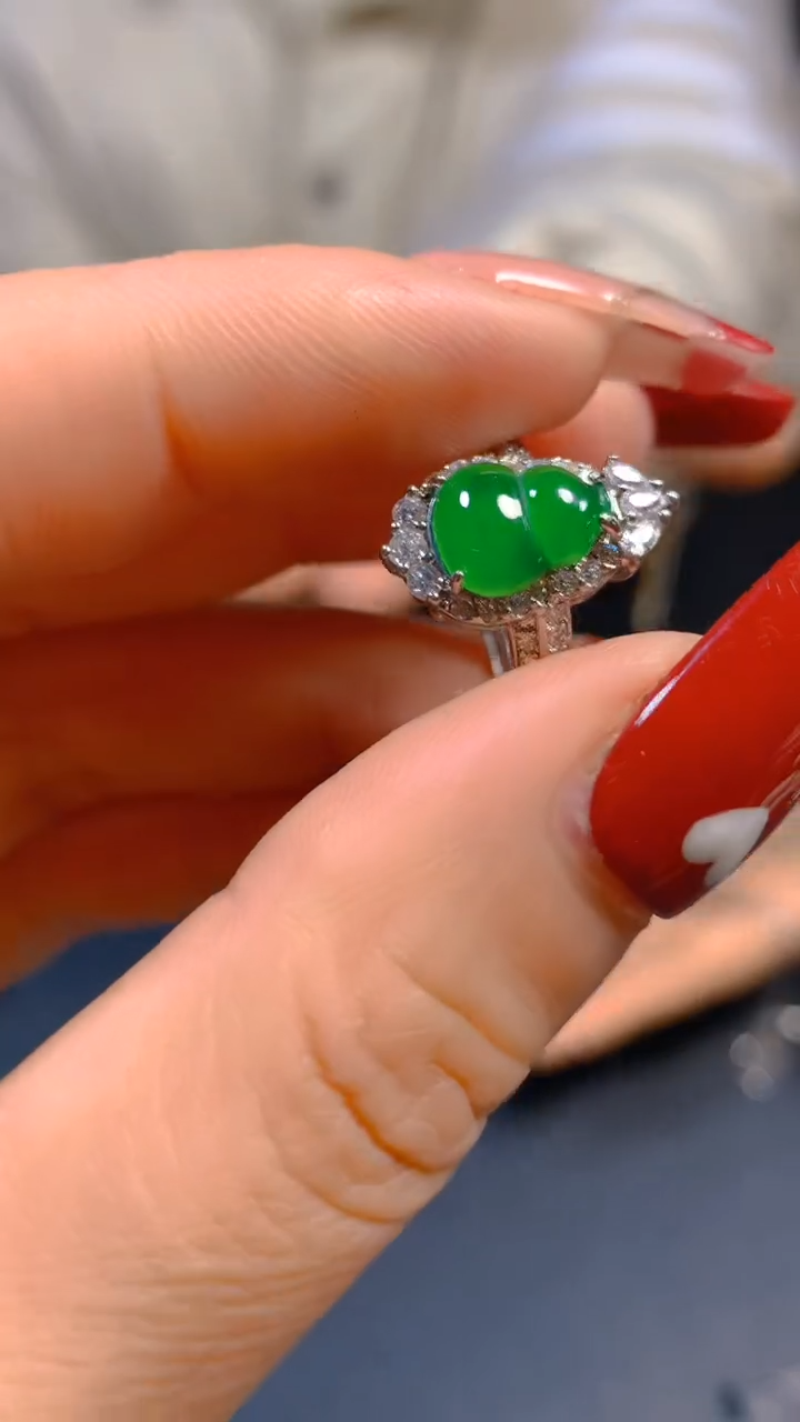 【闪购商品】翡翠戒指未镶嵌0749742296多样性发一